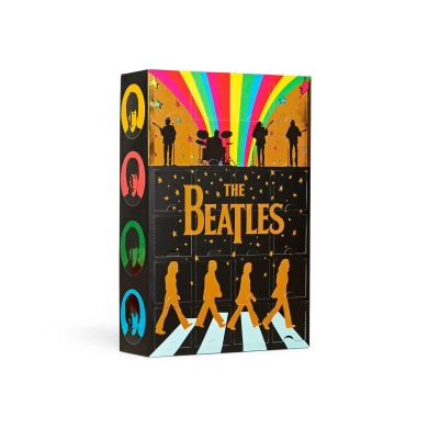 Happy Socks Daily Sock Crew The Beatles Collector's Advent Calendar with 24 Pairs - black